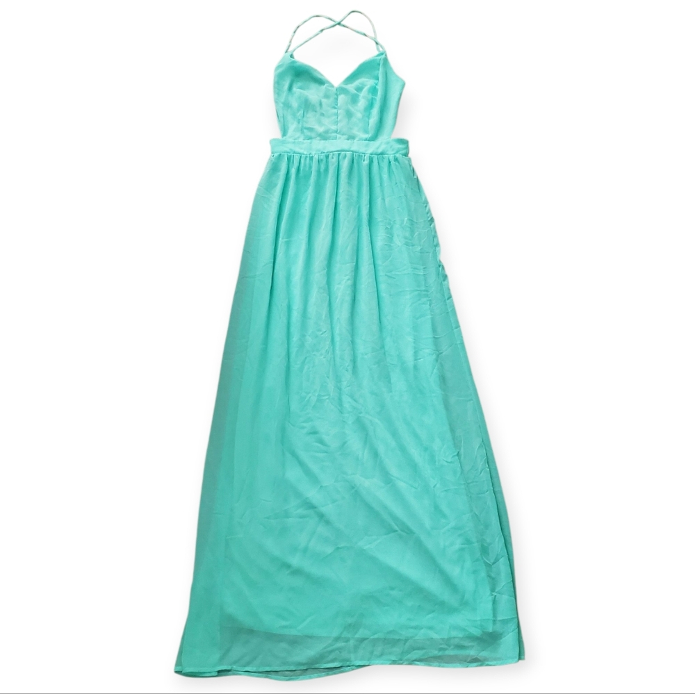 Lulu's Aqua Formal Gown